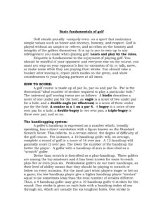 Golf standards-1